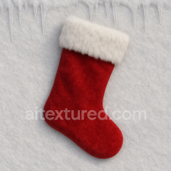 seamless Seamless 3d texture pbr 8k christmas stocking snowy ground icicles faux fur red velvet texture 8k free download PBR