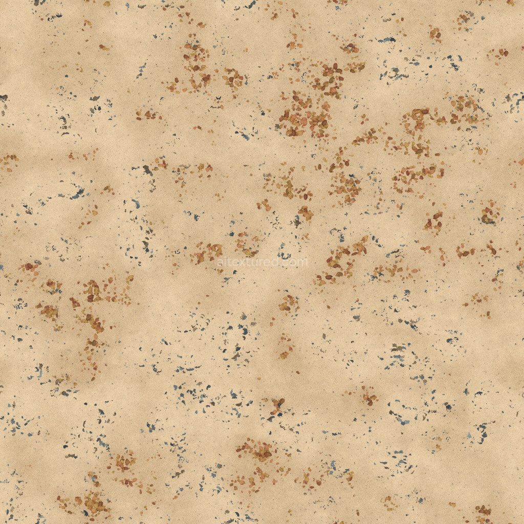 Seamless PBR ground texture with earthy tones and details