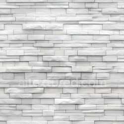 seamless Seamless 3D Cracked White Brick Wall PBR Texture with Chipped Surface and Linear Pattern texture 8k free download PBR