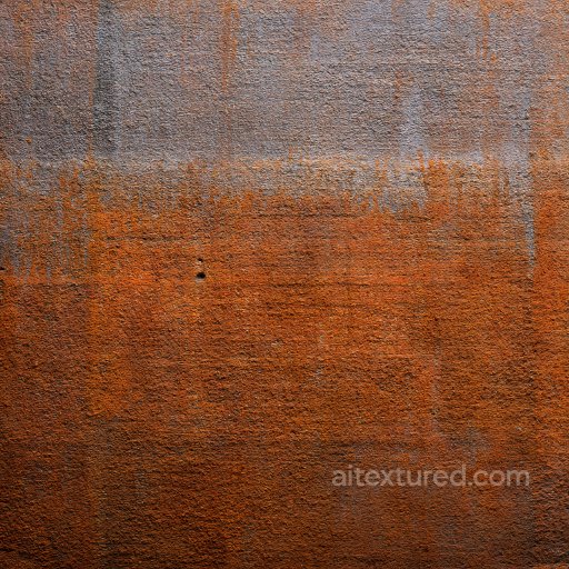 Cracked Rusty Metal PBR Texture with Corrosion and Holes seamless Rust PBR texture