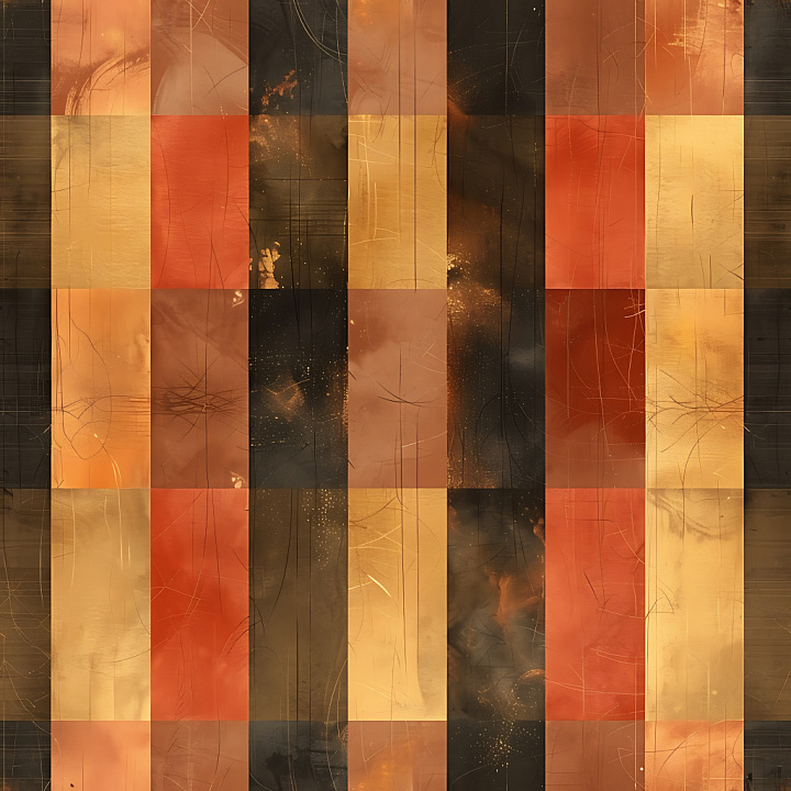 Metal with Plaid Pattern and Rust Accents seamless PBR texture preview