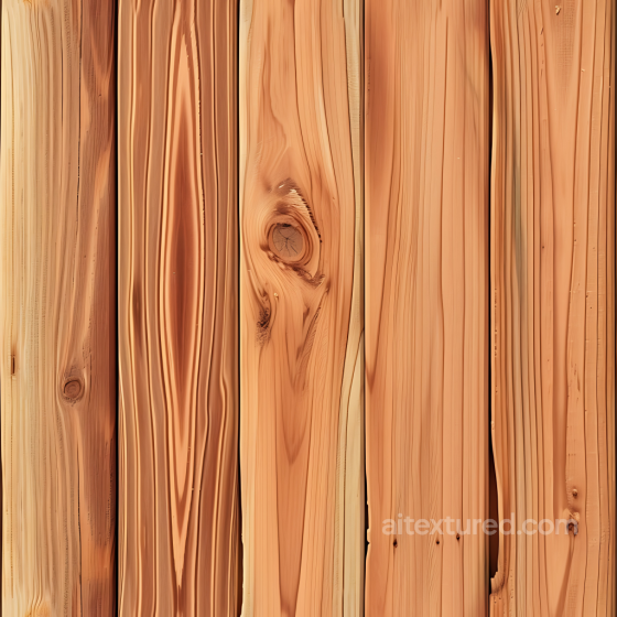 Cedar Wood Planks PBR Texture with Natural Knots and Grain Wood texture preview