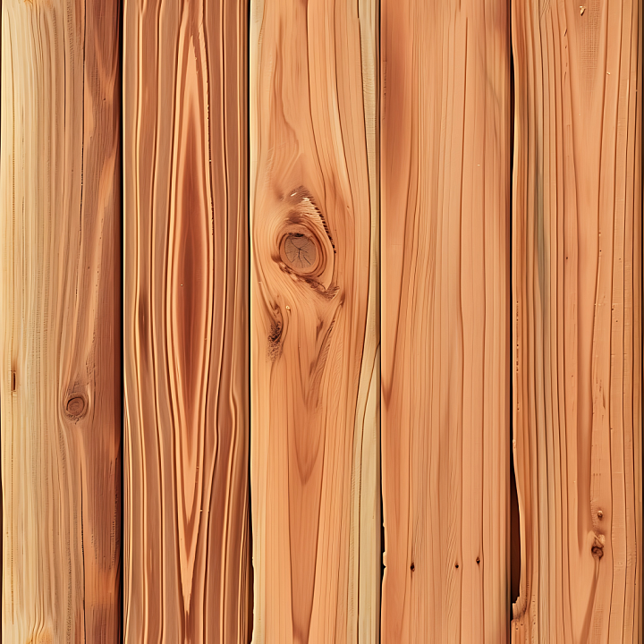 Cedar Wood Planks with Natural Knots and Grain seamless PBR texture preview
