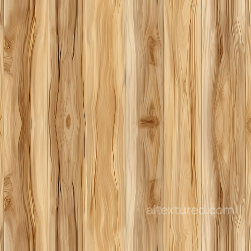 Light Pine Wood Planks PBR Texture with Natural Grain and Knots seamless Wood PBR texture