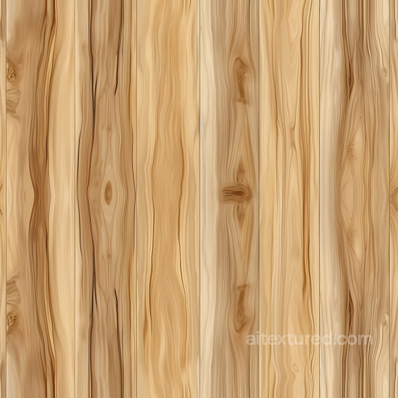 Light Pine Wood Planks PBR Texture with Natural Grain and Knots Wood texture preview