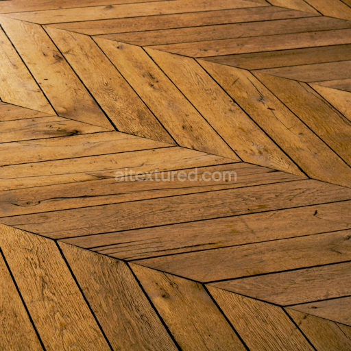 Natural Wooden Floor Texture with Detailed Grain and Pattern
