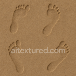 seamless Seamless 3d texture pbr 8k wet sand with footprint contrast and shallow barefoot marks texture 8k free download PBR
