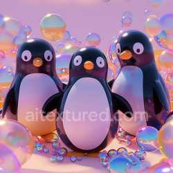 seamless Seamless 3D Inflated Glossy Vinyl Texture with Colorful Iridescent Bubbles texture 8k free download PBR