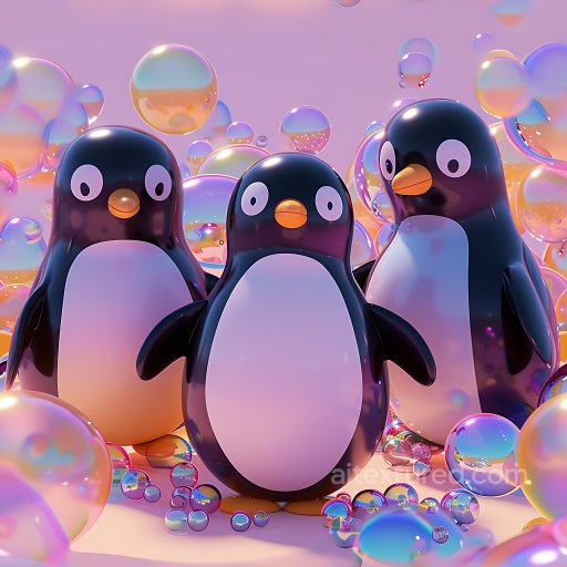 Inflated Glossy Vinyl Bubble PBR Texture in Pastel Hues seamless Inflated PBR texture
