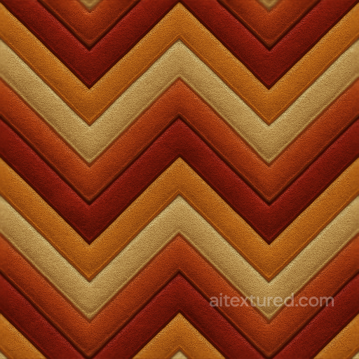 Retro Stripes Wallpaper With Chevron Pattern And Raised Flocked Velvet Finish seamless Wallpaper PBR texture