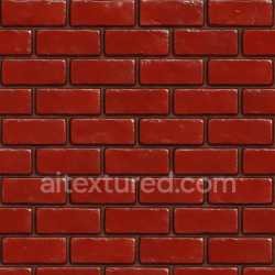 seamless Shiny Red Brick Texture Seamless texture 8k free download PBR
