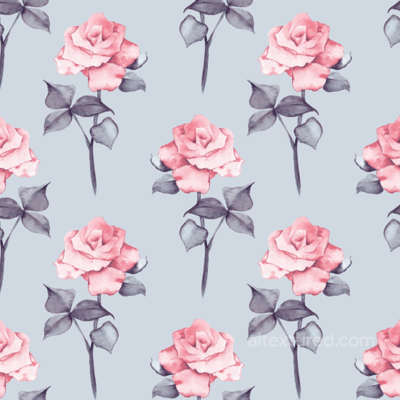 Watercolor Pink Rose Floral Fabric Texture Wild Flower texture preview