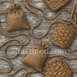 seamless Seamless 3d texture pbr 8k burlap sack rustic twine holiday wrapping texture 8k free download PBR