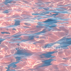 seamless Seamless 3D PBR Water Texture of Stylized Pink Ocean Surface with Soft Waves texture 8k free download PBR