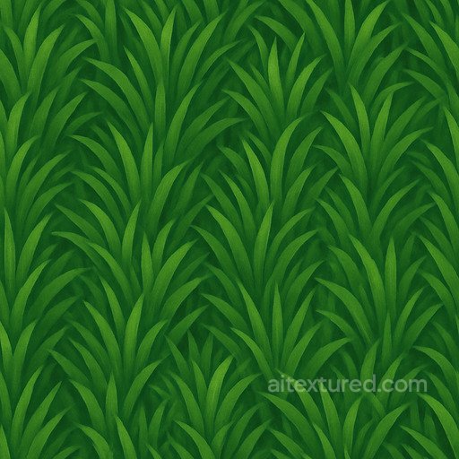 Stylized Turf Texture seamless Grass PBR texture