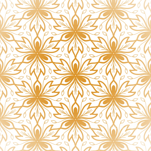 with Elegant White and Gold Ornate Floral Pattern seamless White & Gold PBR texture
