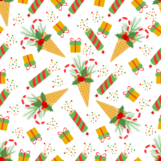 All Christmas Digital paper Texture of Festive Christmas Digital Paper with Holiday Icons All Christmas Digital paper texture preview