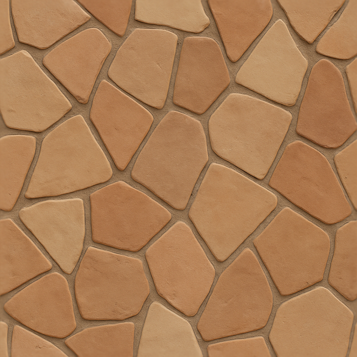 Clay Shards Mosaic With Contemporary Style And Matte Finish seamless PBR texture preview