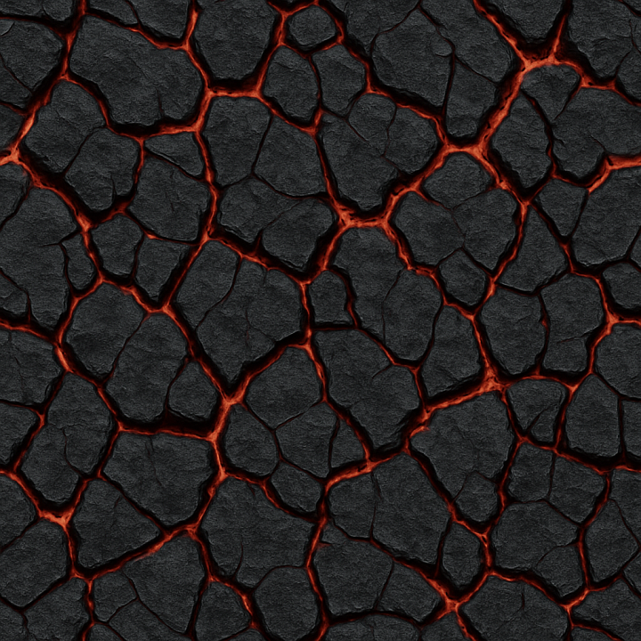 Dry Lava seamless PBR texture preview