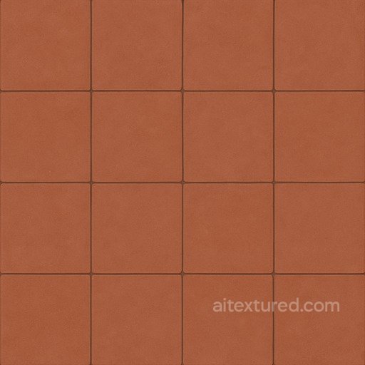 Matte Terracotta Tile Seamless Texture seamless Ceramic-tile PBR texture