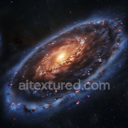 seamless Seamless 3D Space PBR Texture Featuring a Spiral Galaxy with Radiant Cosmic Dust and Nebulae texture 8k free download PBR