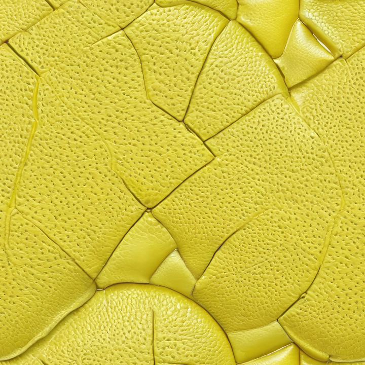 Yellow Pebbled Leather with Distinctive Natural Grain and Panel Deta… seamless PBR texture preview