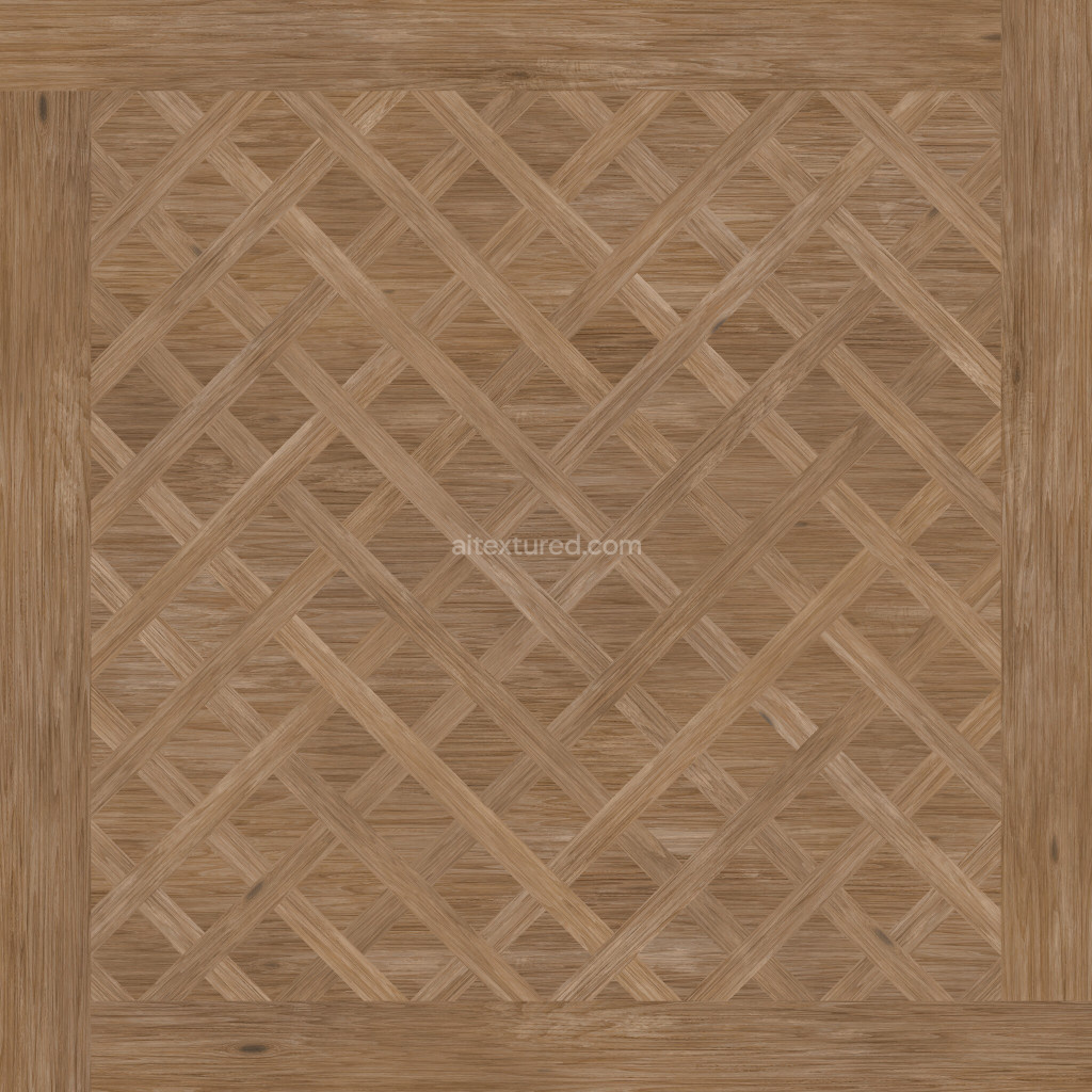Seamless wood floor texture with intricate grain patterns