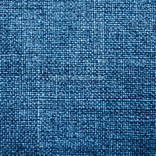 Seamless 3D cracked denim fabric PBR texture with worn blue threads