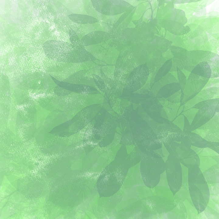 Watercolor Featuring Soft Green Leaves and Misty Overlay seamless PBR texture preview