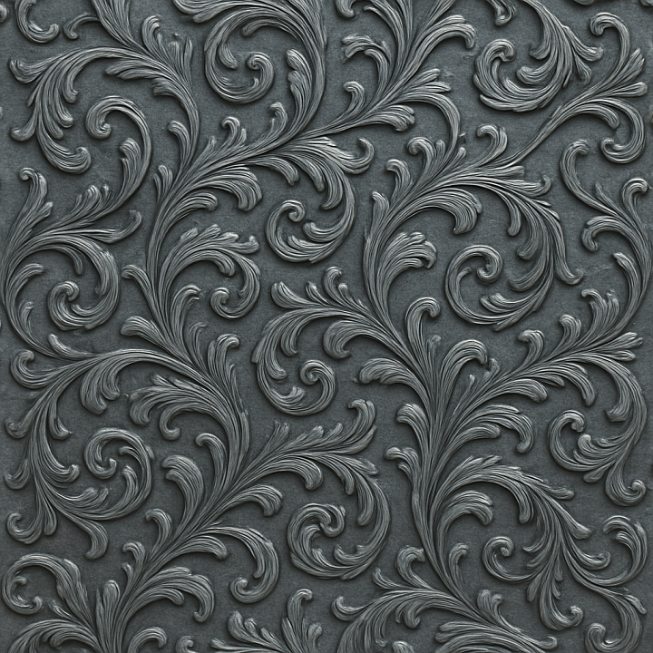Ornate Titanium seamless PBR texture preview
