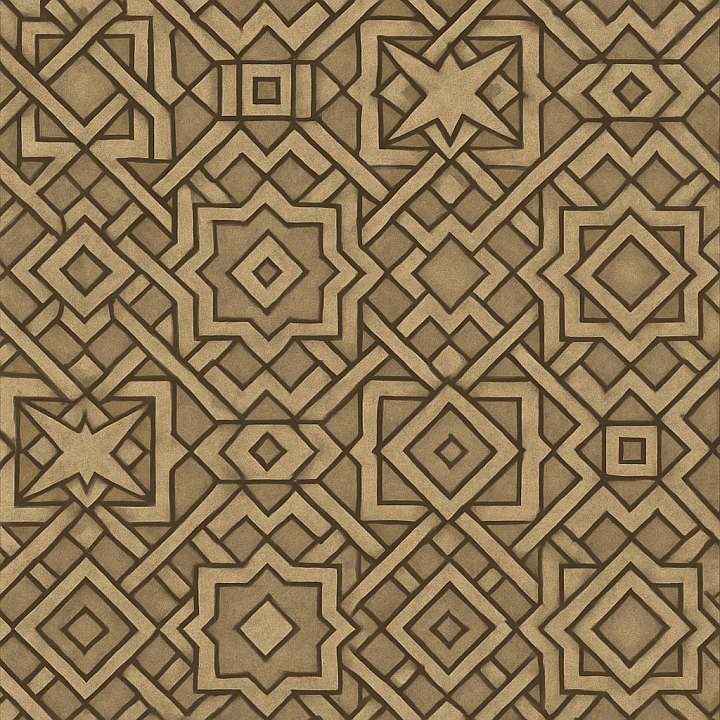 Detailed Geometric Pattern seamless PBR texture preview