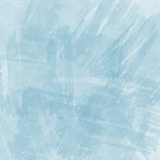 Seamless 3D PBR Texture Featuring Soft Blue Watercolor Brush Strokes