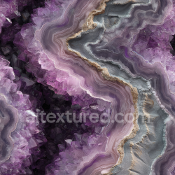 seamless Seamless 3D PBR Amethyst Crystal Stone Texture with Layered Purple and Gray Patterns texture 8k free download PBR