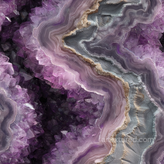 Amethyst Crystal Stone Texture with Layered Purple and Gray Patterns Stone texture preview
