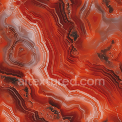 seamless Seamless 3D Red Agate Marble PBR Texture with Layered Banding and Natural Veins texture 8k free download PBR
