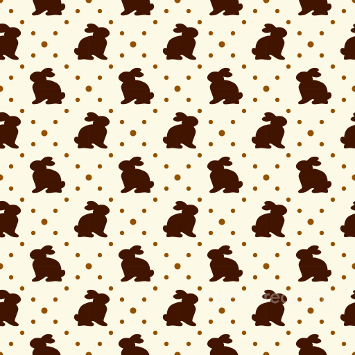 Featuring Brown Easter Bunny Silhouettes on Cream Background seamless All Easter Digital paper PBR texture