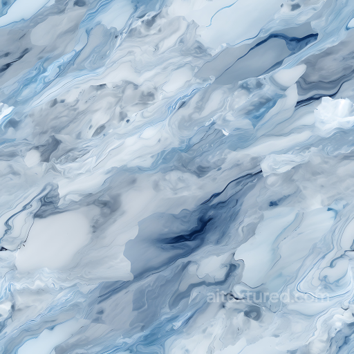 Blue and Gray Marble Countertop PBR Texture with Fluid Veins seamless Marble PBR texture