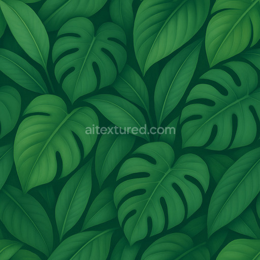 Smooth Tropical Leaves Texture Seamless
