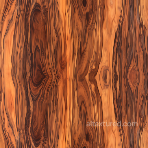 Exotic Rosewood Wood Planks Texture with Rich Grain and Warm Tones seamless Wood PBR texture