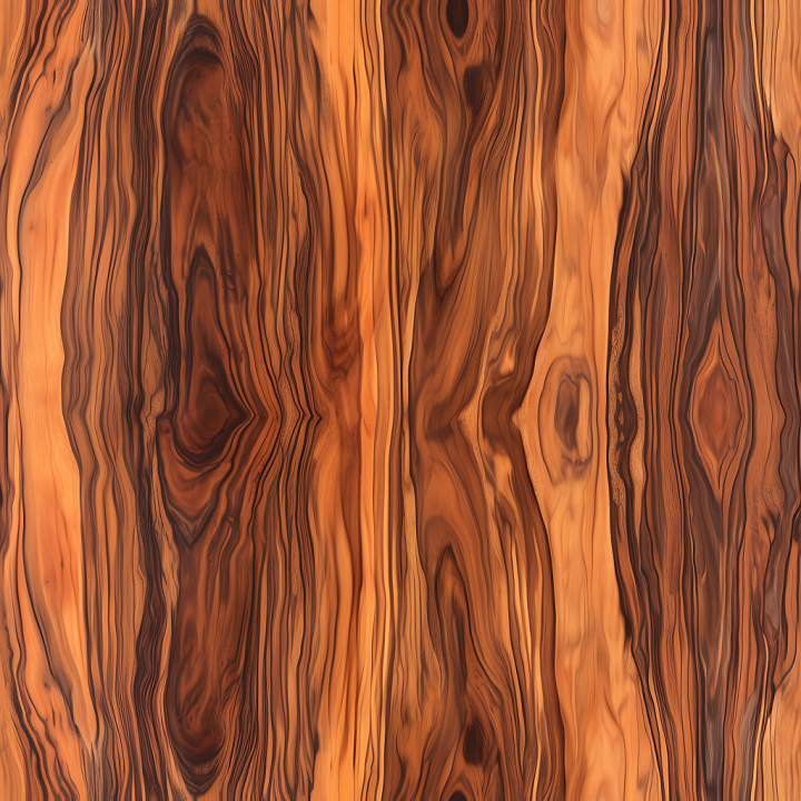 Exotic Rosewood Wood Planks with Rich Grain and Warm Tones seamless PBR texture preview
