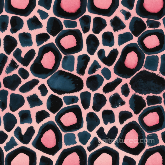 Leopard Print Fabric Texture in Pink and Black Pattern Leopard Print texture preview