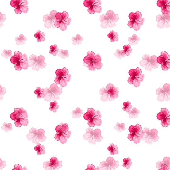 Watercolor Cherry Floral Fabric Texture with Soft Pink Flowers Watercolor Cherry texture preview