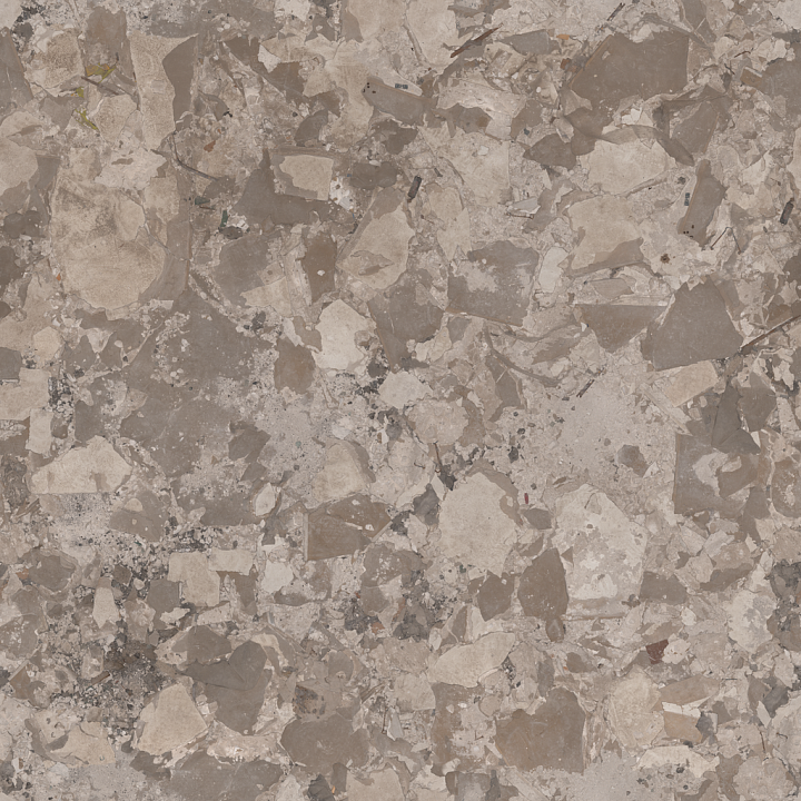 Rubble Debris Concrete - Crumbling Construction Plasterconcrete Debris… seamless PBR texture preview