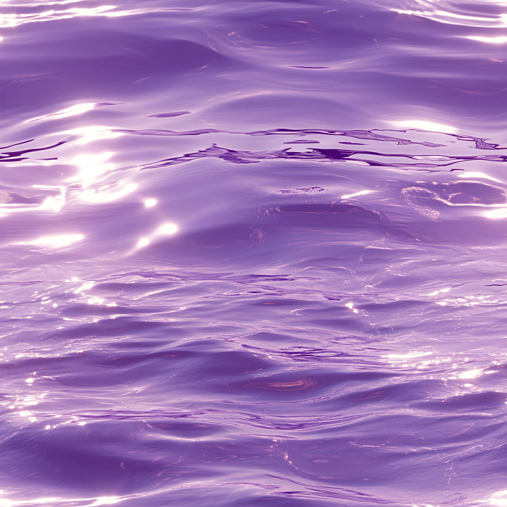 Stylized Purple Water Surface with Smooth Waves seamless PBR texture preview