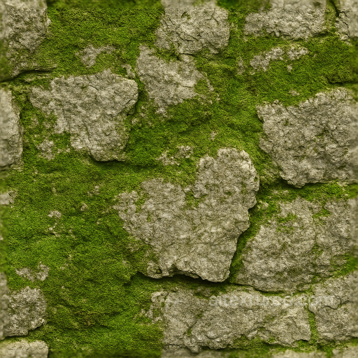 Mossy Dolomite Stone Surface For Natural Weathered Appearances seamless Stone PBR texture