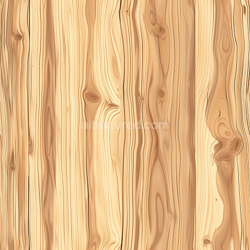 Preview — Seamless 3D Light Pine Wood Planks PBR Texture with Natural Knots and Grain