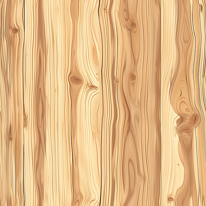 Light Pine Wood Planks with Natural Knots and Grain seamless PBR texture preview