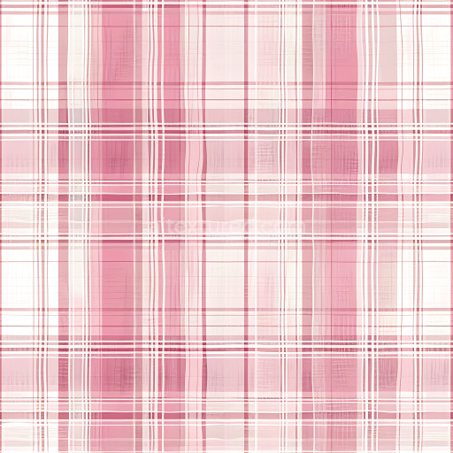 Seamless 3D Pink Plaid Metal PBR Texture with Layered Grid Pattern