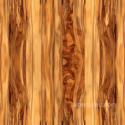 Olive Wood PBR Texture with Distinctive Knotted Grain and Warm Tones seamless Wood PBR texture