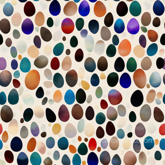 Pebble Stone Mosaic PBR Texture with Multicolor Oval Tiles Mosaic texture preview